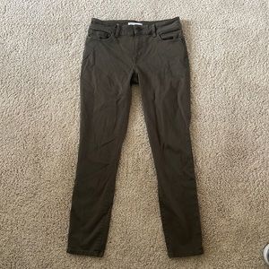 DL 1961 Margaux Instasculpt Ankle Skinny Olive Green Jeans